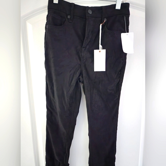 Good American Faux Suede Black Pants - Picture 4 of 4